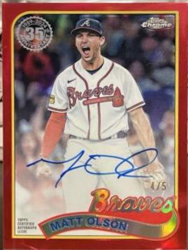 Matt Olson [Red Refractor] #89CBA-MO