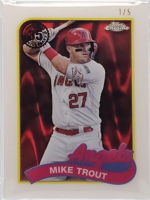 Mike Trout [Red RayWave] #89BCL-1