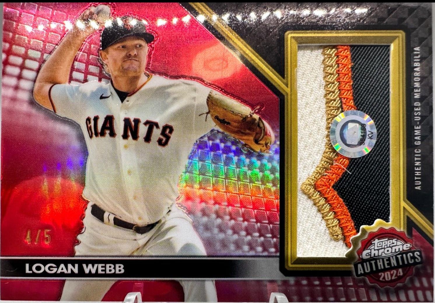 Logan Webb [Red Refractor] #TCA-LW