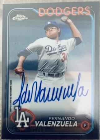 Fernando Valenzuela [Black Refractor] #CLA-FV
