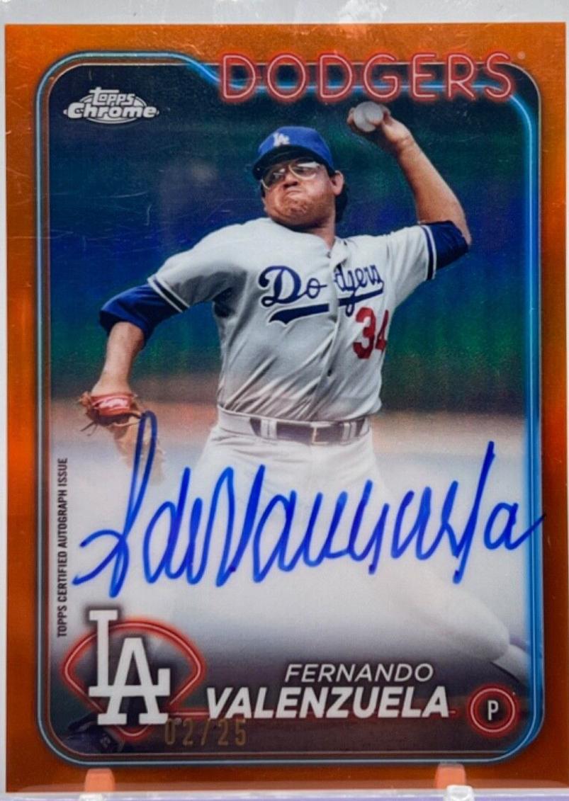Fernando Valenzuela [Orange Refractor] #CLA-FV