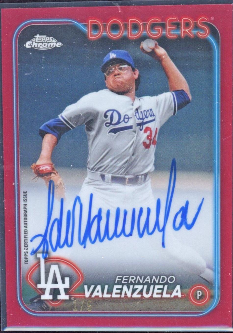 Fernando Valenzuela [Red Refractor] #CLA-FV