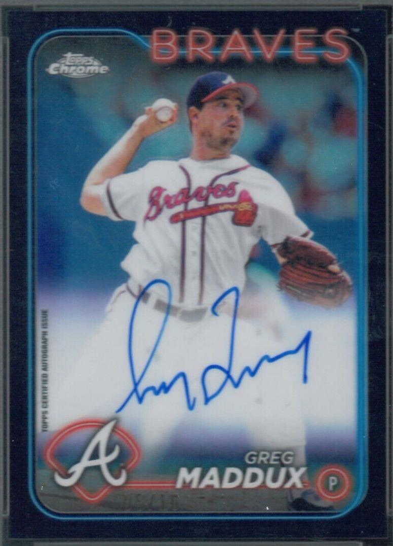 Greg Maddux [Black Refractor] #CLA-GM