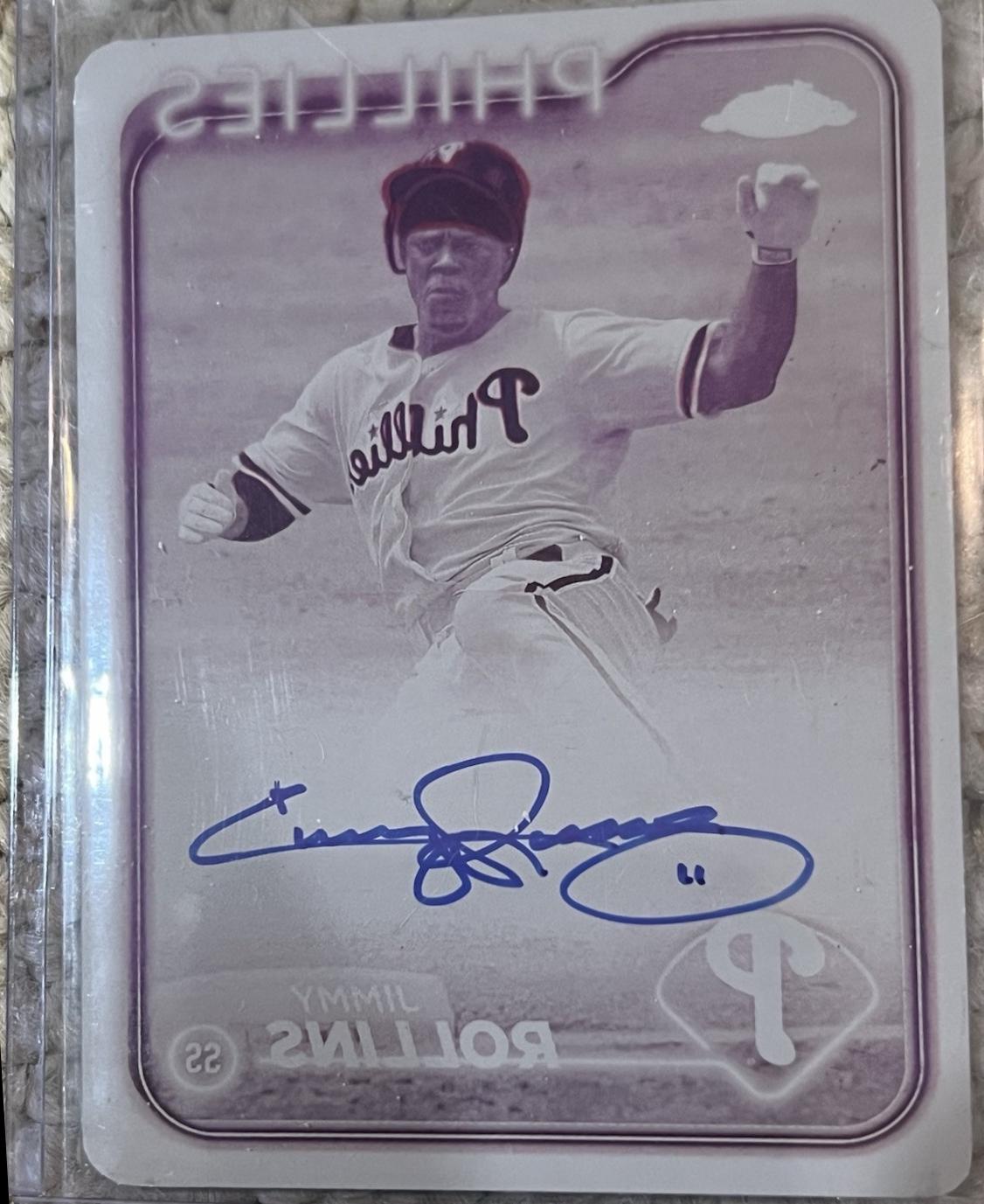 Jimmy Rollins [Printing Plate] #CLA-JR
