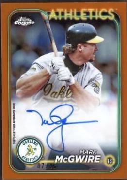 Mark McGwire [Orange Refractor] #CLA-MM