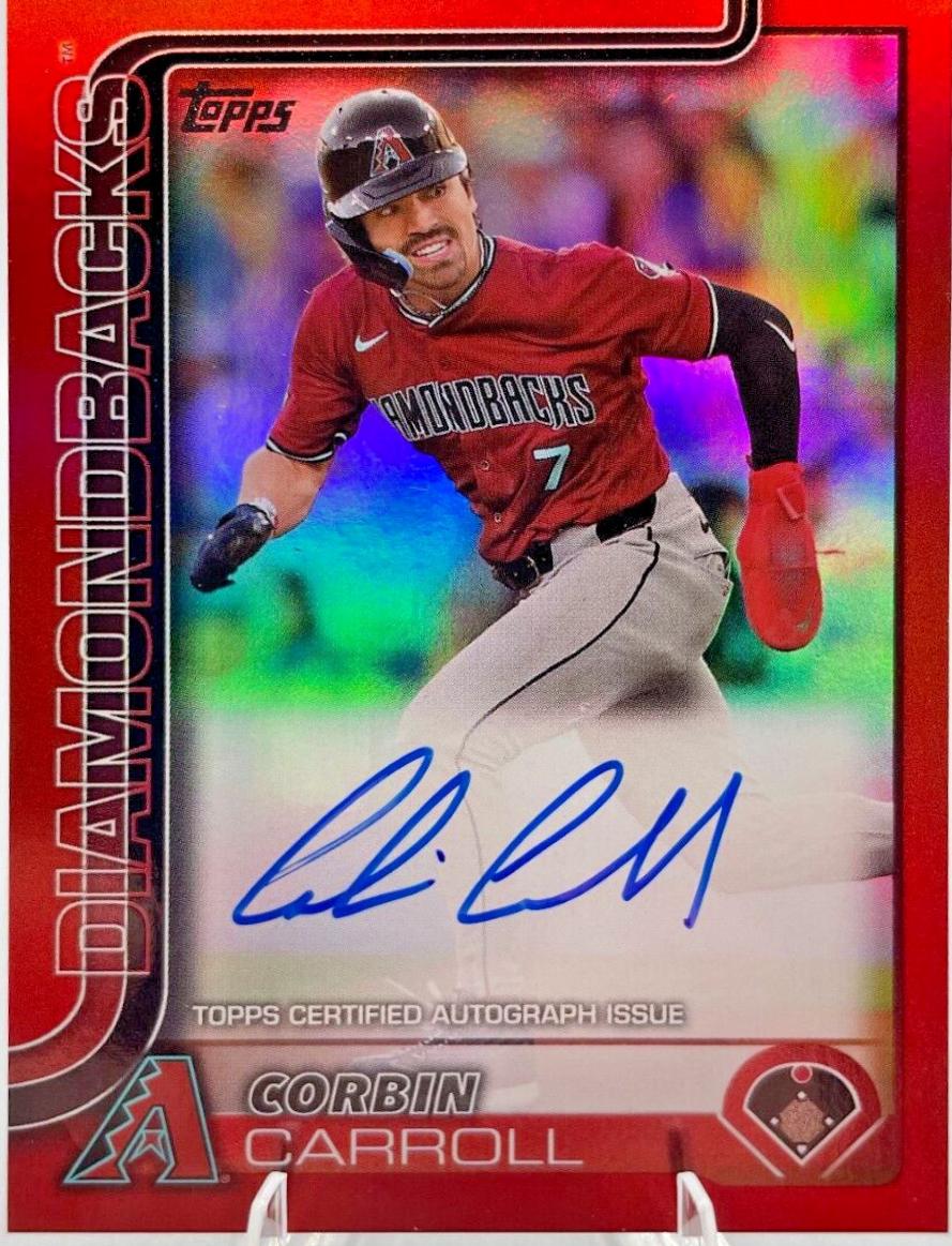Corbin Carroll [Red Foil Flagship Real One Autograph] #78
