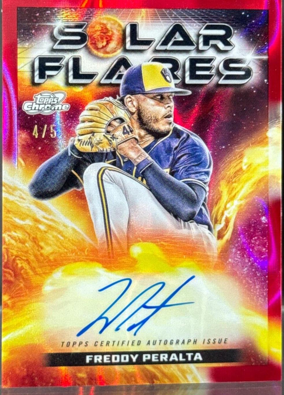 Freddy Peralta [Red Flare Refractor] #SFA-FP