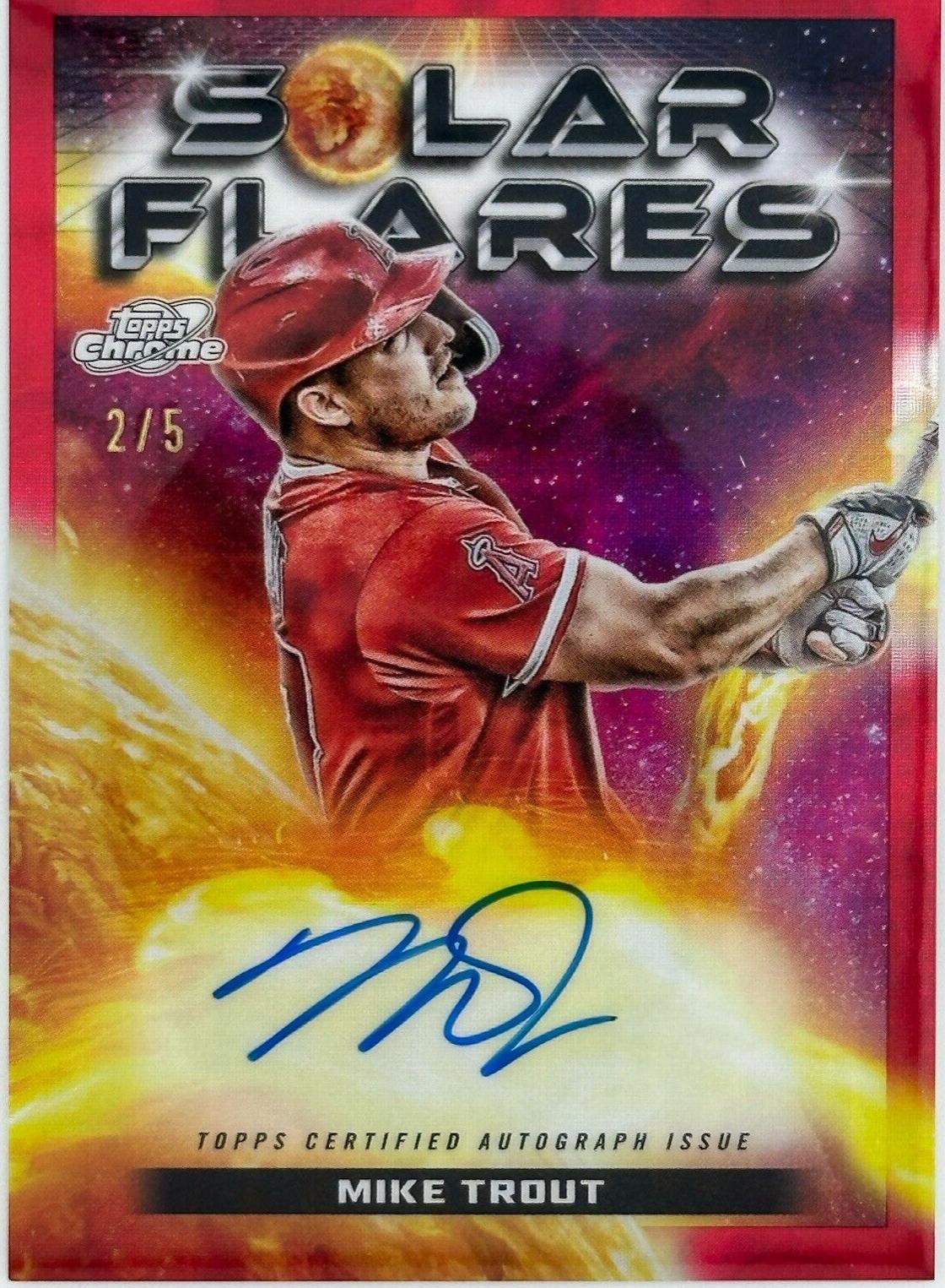 Mike Trout [Red Flare Refractor] #SFA-MT