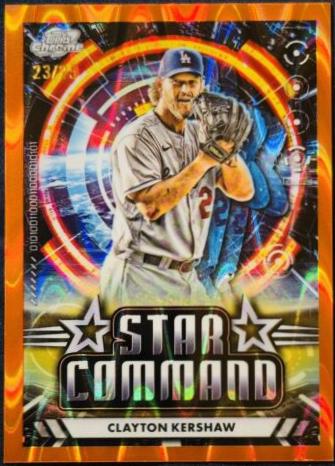 Clayton Kershaw [Orange Galactic Refractor] #SC-13