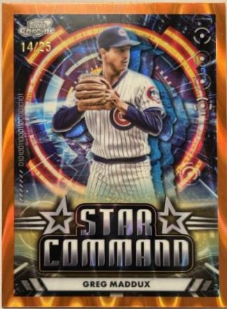 Greg Maddux [Orange Galactic Refractor] #SC-17