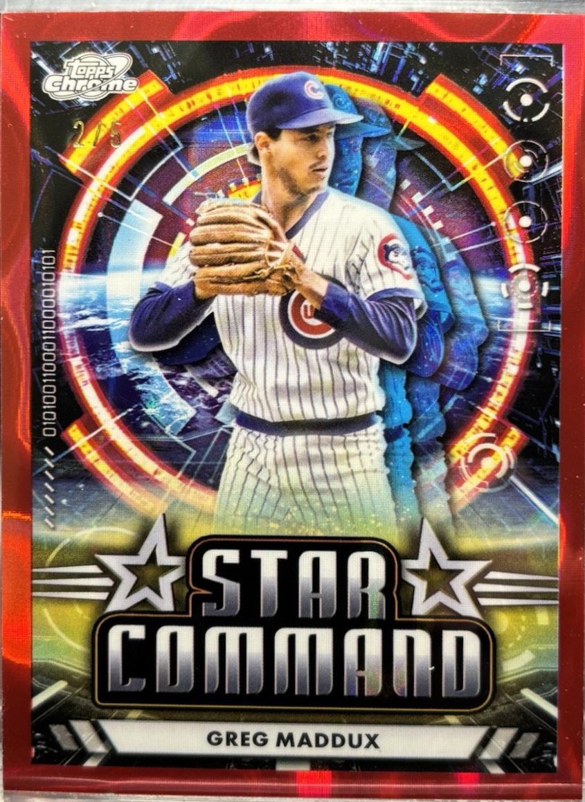 Greg Maddux [Red Flare Refractor] #SC-17