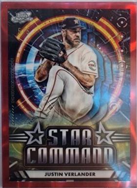 Justin Verlander [Red Flare Refractor] #SC-3