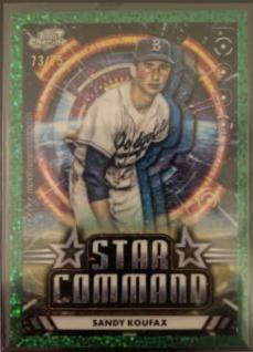 Sandy Koufax [Green Space Dust Refractor] #SC-2