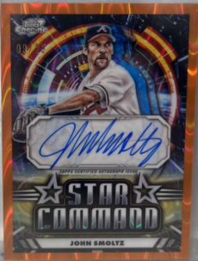 John Smoltz [Orange Galactic Refractor] #SCA-JSM