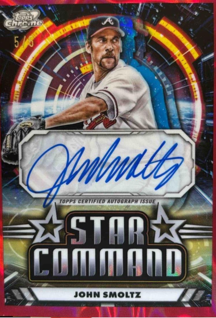 John Smoltz [Red Flare Refractor] #SCA-JSM