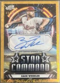 Zack Wheeler [Gold Interstellar Refractor] #SCA-ZW