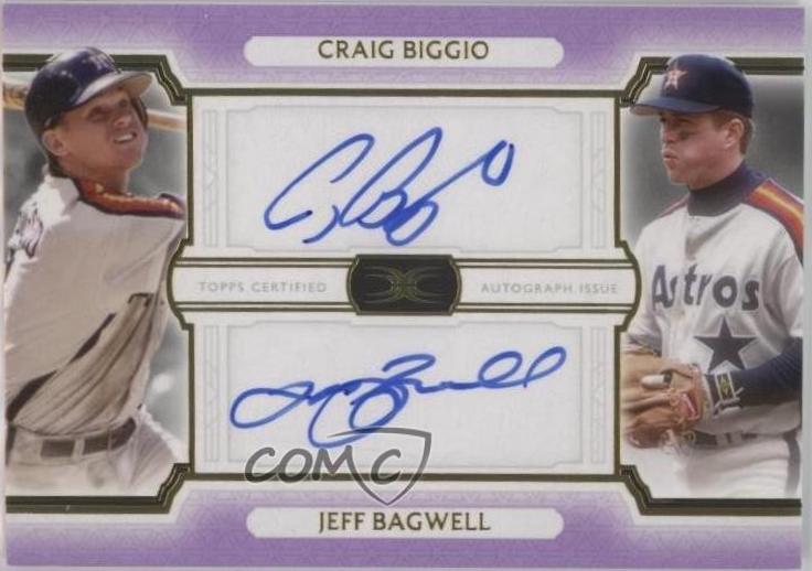 Jeff Bagwell / Craig Biggio [Purple] #DAC-BB