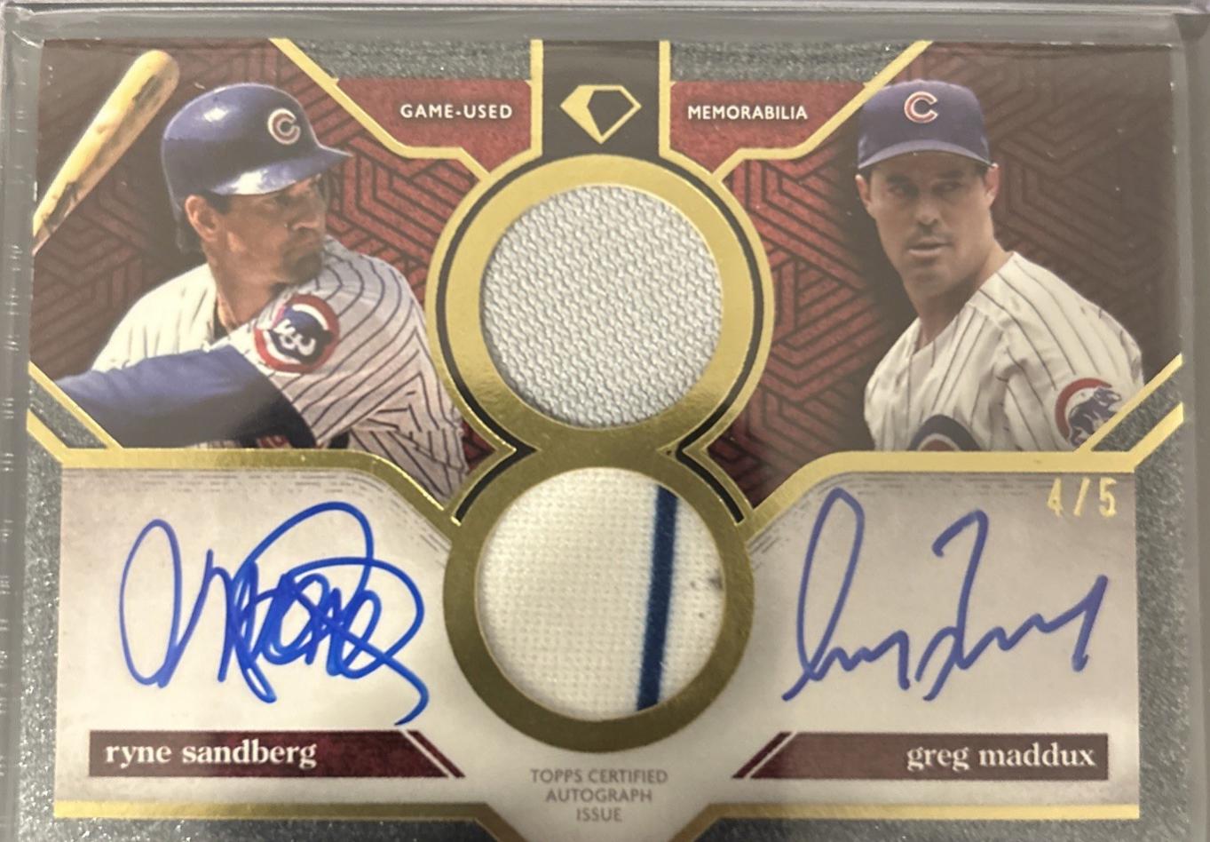 Ryne Sandberg / Greg Maddux [Red] #DAR-SM