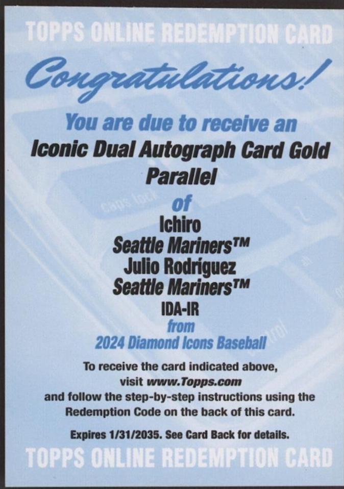 Julio Rodriguez / Ichiro [Gold] #IDA-IR
