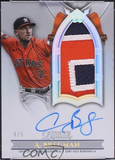Alex Bregman [Silver Autograph Patch Vertical] #DAPB-AB1