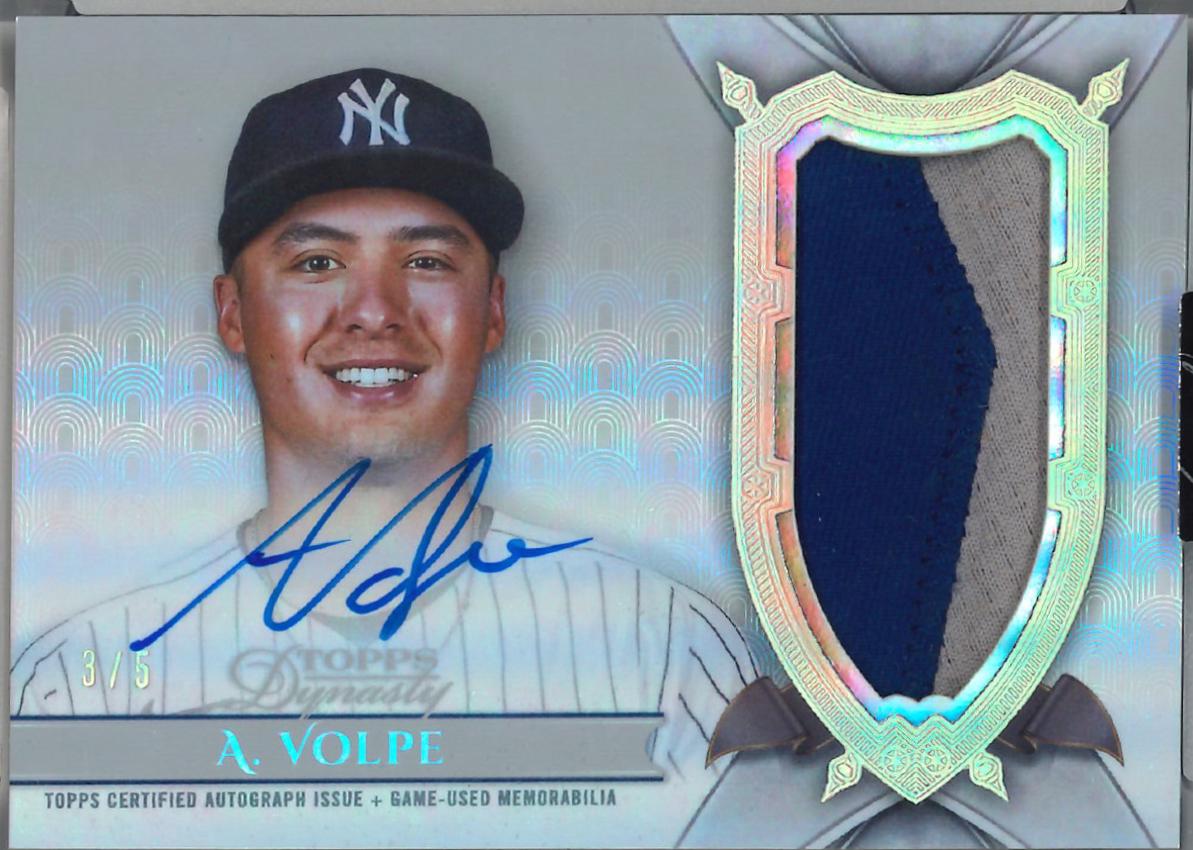 Anthony Volpe [Silver Autograph Patch] #DAP-AV8