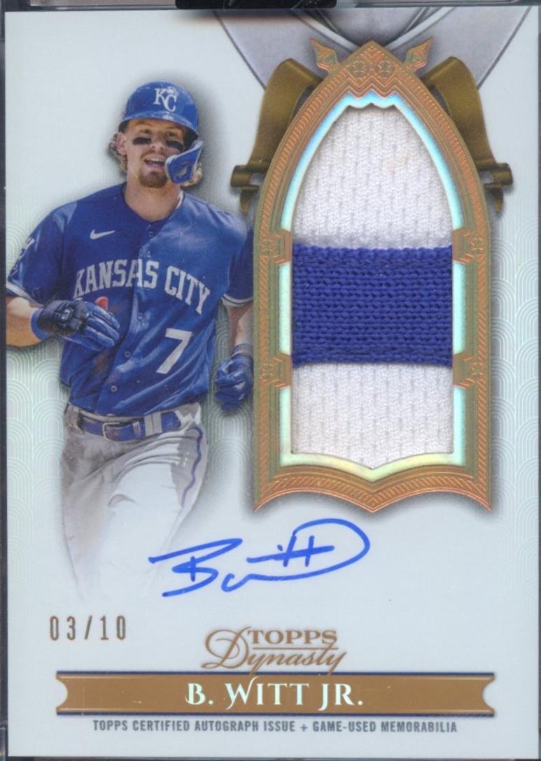 Bobby Witt Jr. [Autograph Patch Vertical] #DAPB-BW1
