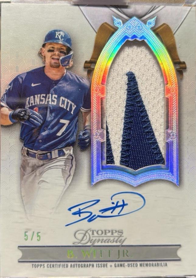 Bobby Witt Jr. [Silver Autograph Patch Vertical] #DAPB-BW1