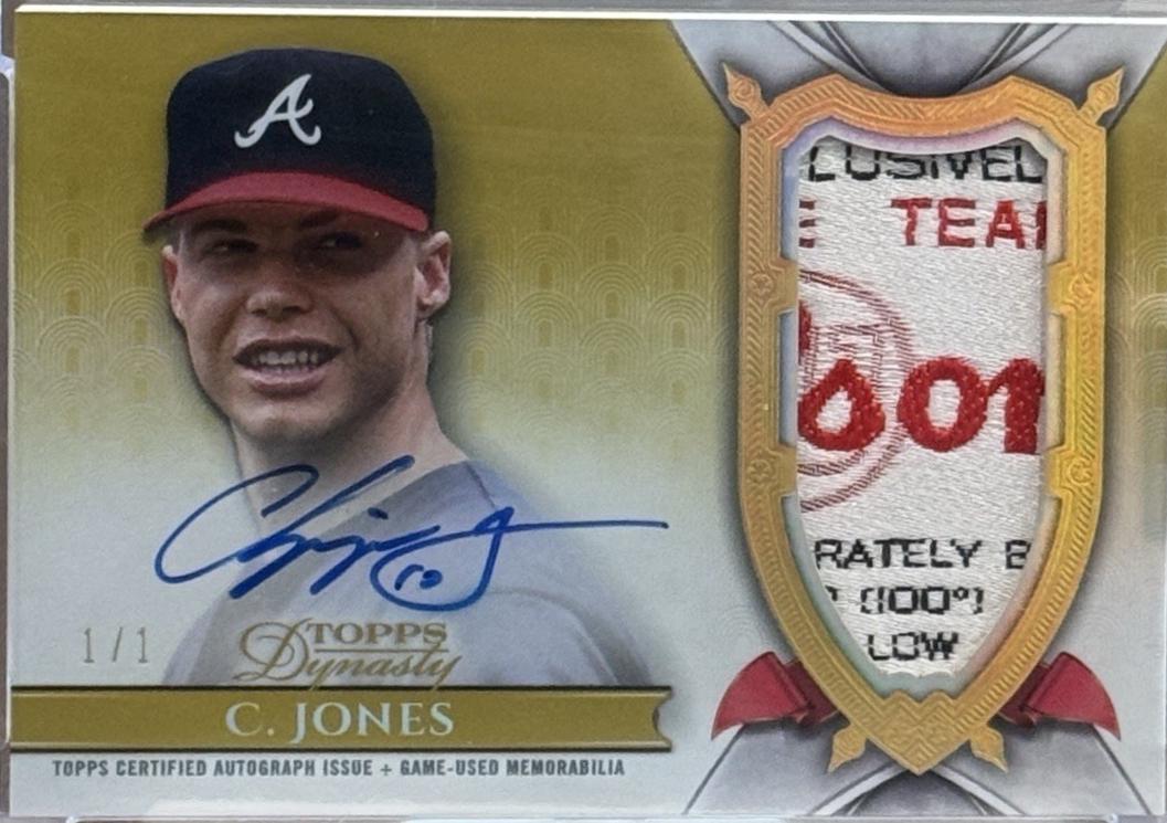 Chipper Jones [Gold Autograph Patch] #DAP-CJ5