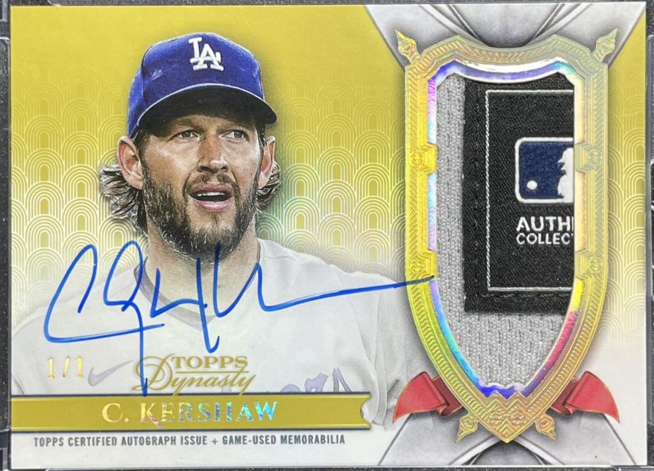 Clayton Kershaw [Gold Autograph Patch] #DAP-CK1