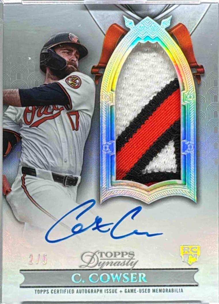 Colton Cowser [Silver Autograph Patch Vertical] #DAPB-CCO2