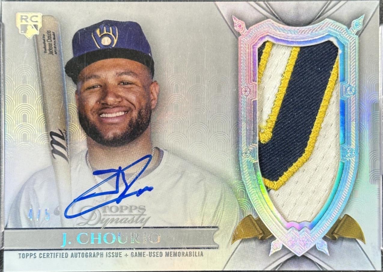 Jackson Chourio [Silver Autograph Patch] #DAP-JCH1
