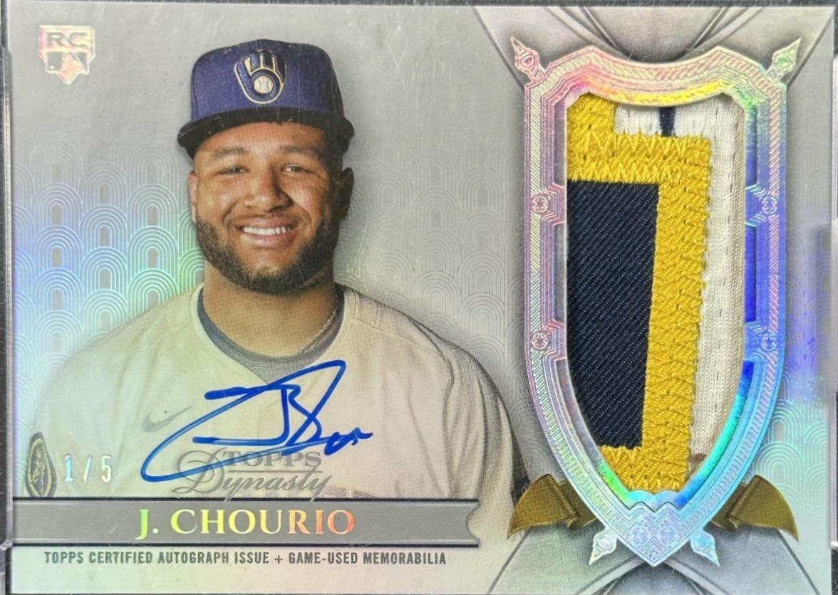 Jackson Chourio [Silver Autograph Patch] #DAP-JCH2