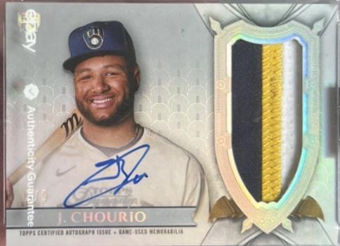 Jackson Chourio [Silver Autograph Patch] #DAP-JCH3