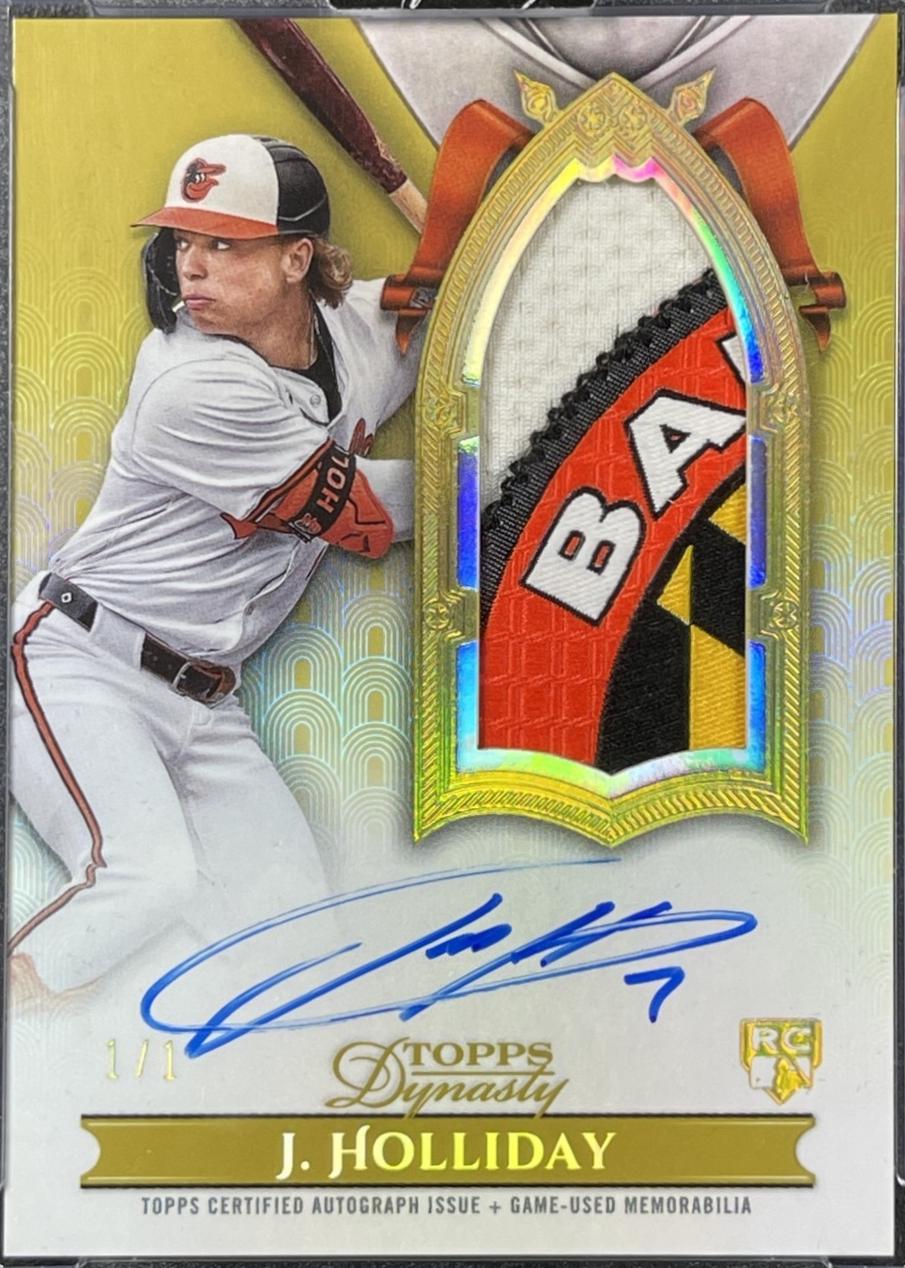 Jackson Holliday [Gold Autograph Patch Vertical] #DAPB-JH2