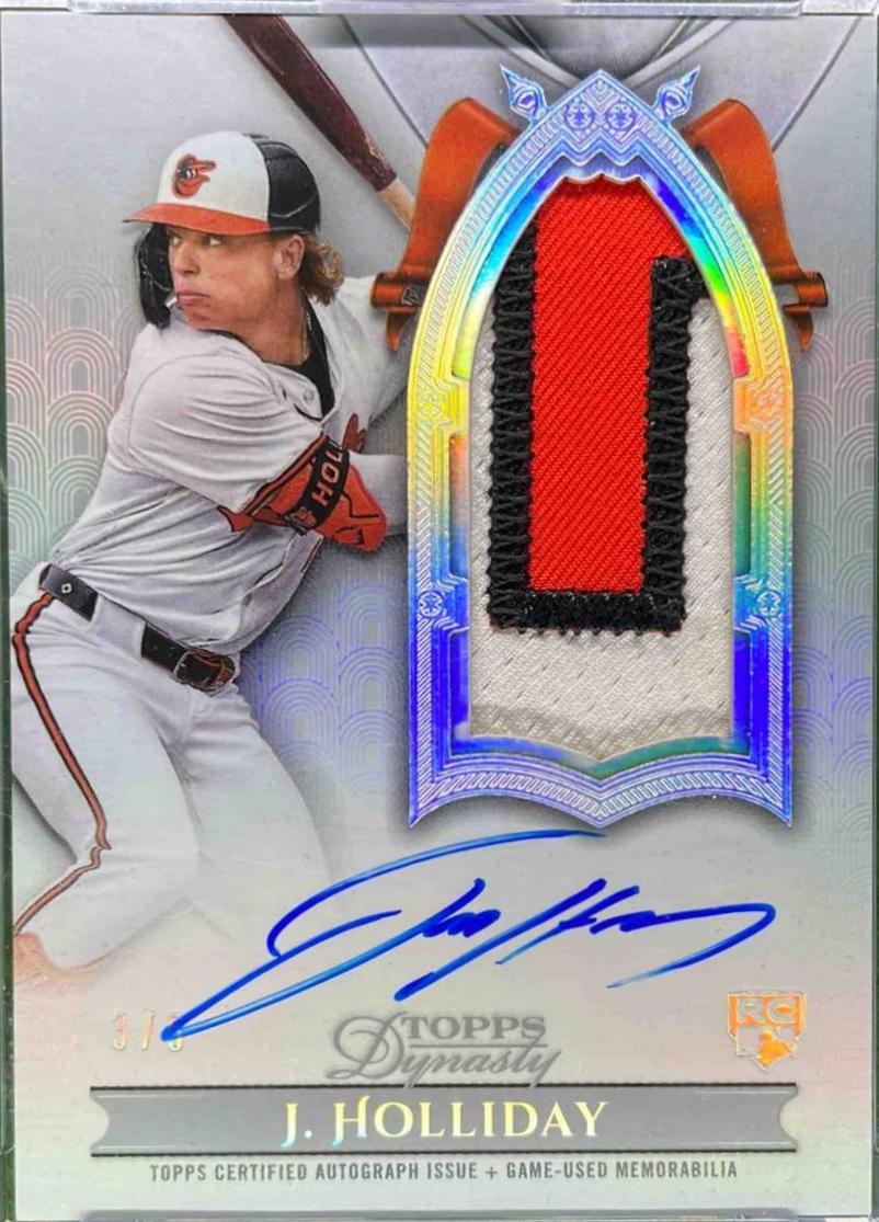 Jackson Holliday [Silver Autograph Patch Vertical] #DAPB-JH2