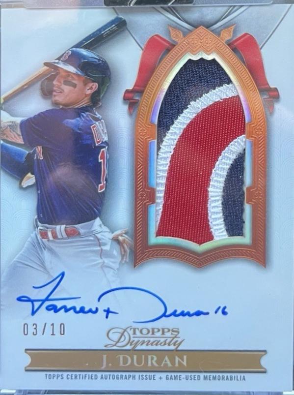 Jarren Duran [Autograph Patch Vertical] #DAPB-JDU2