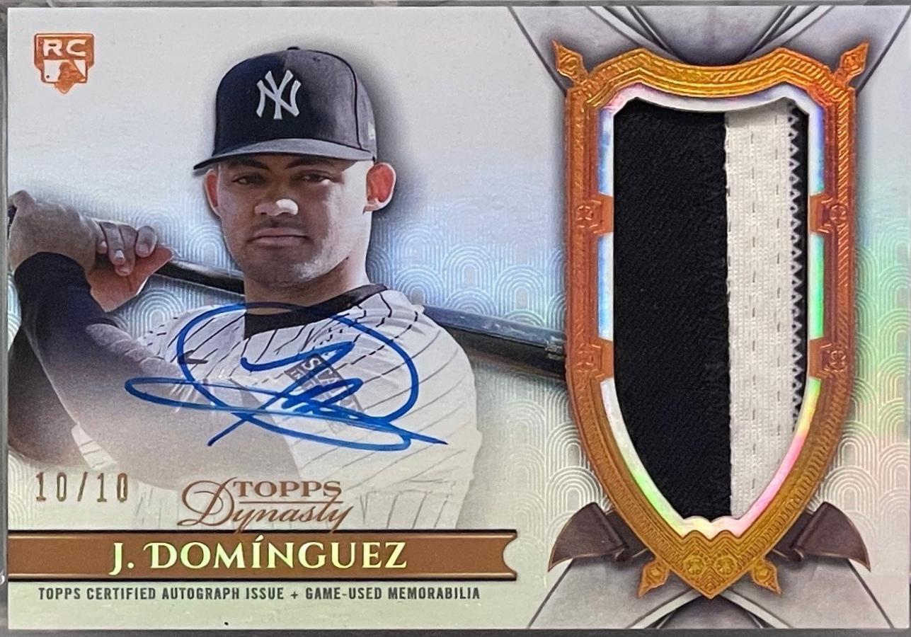 Jasson Dominguez [Autograph Patch] #DAP-JD3