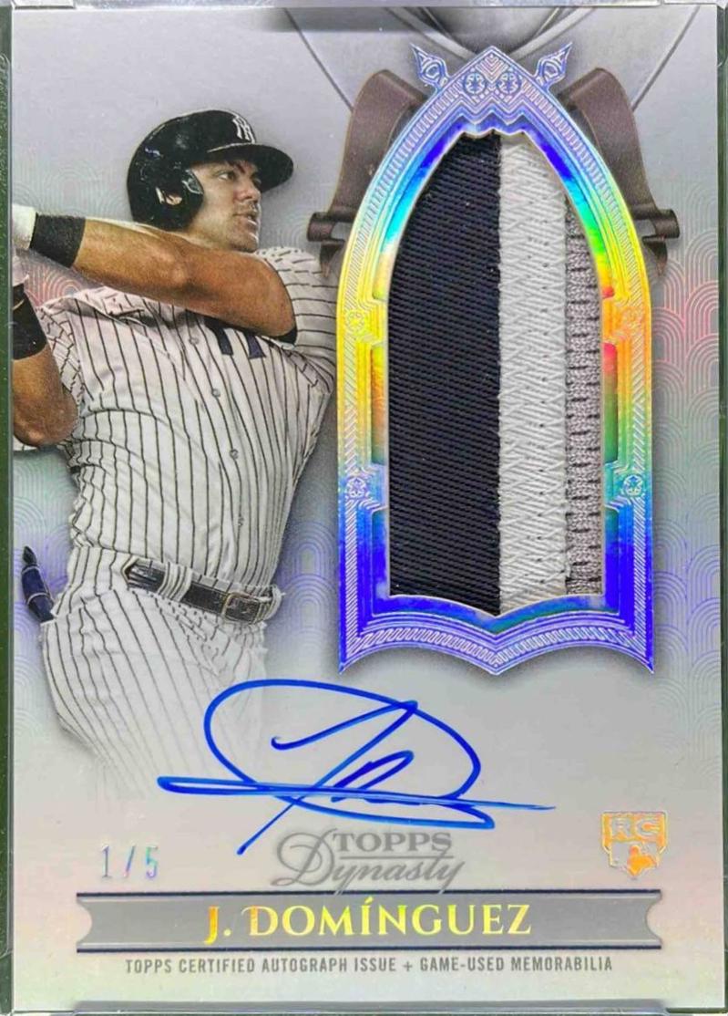 Jasson Dominguez [Silver Autograph Patch Vertical] #DAPB-JD2