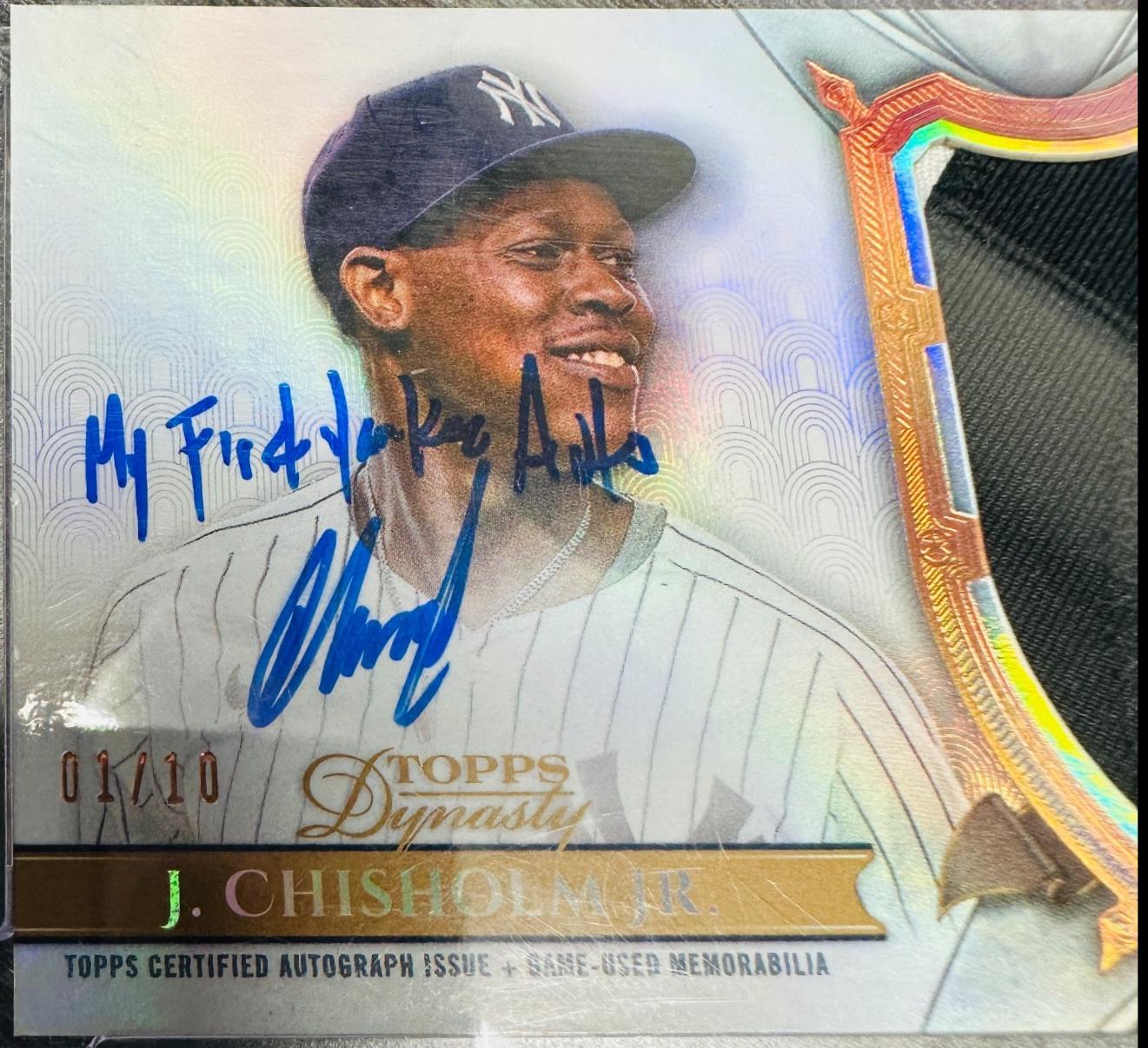 Jazz Chisholm Jr. [Gold Autograph Patch] #DAP-JC1