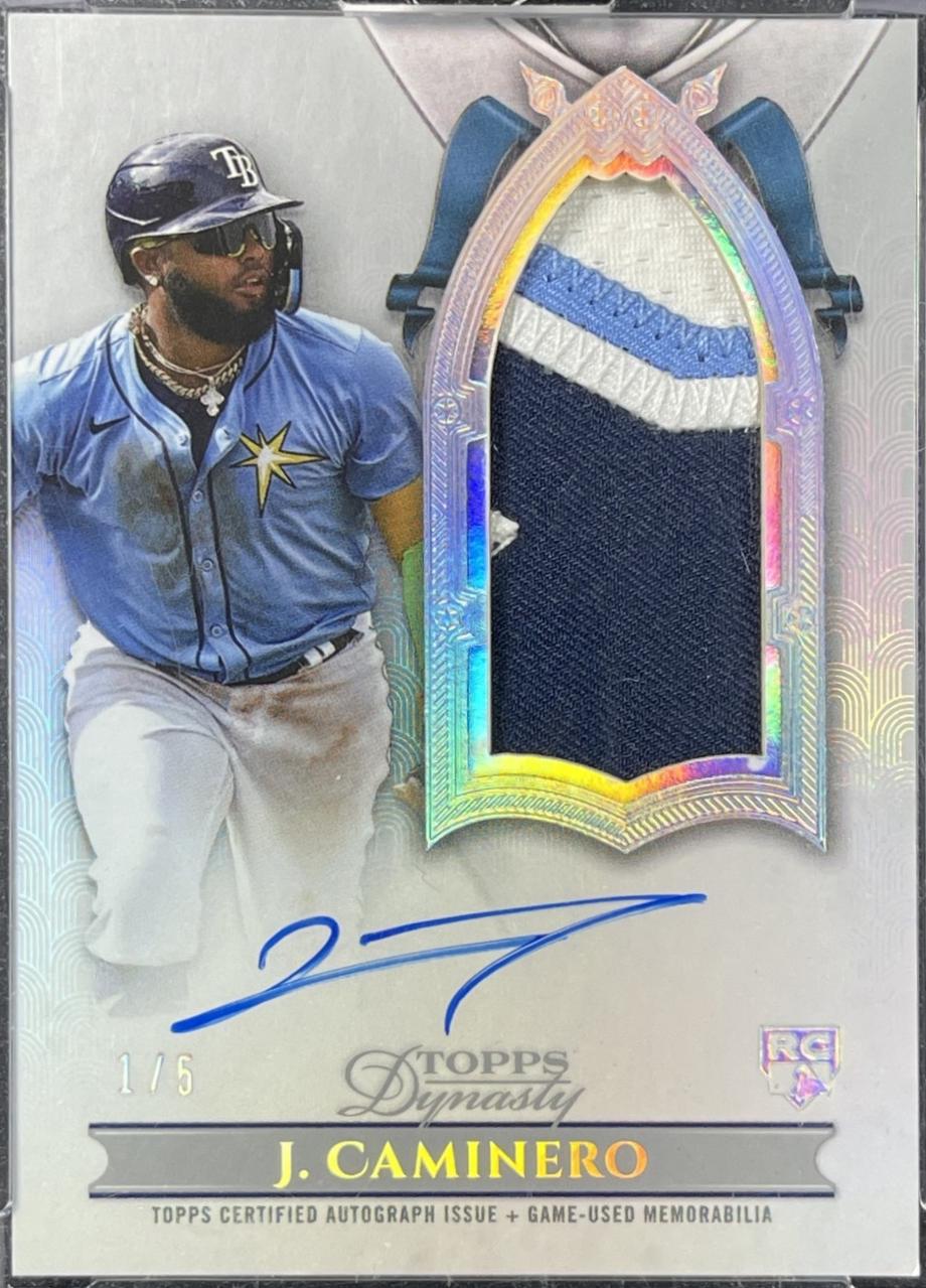 Junior Caminero [Silver Autograph Patch Vertical] #DAPB-JC1