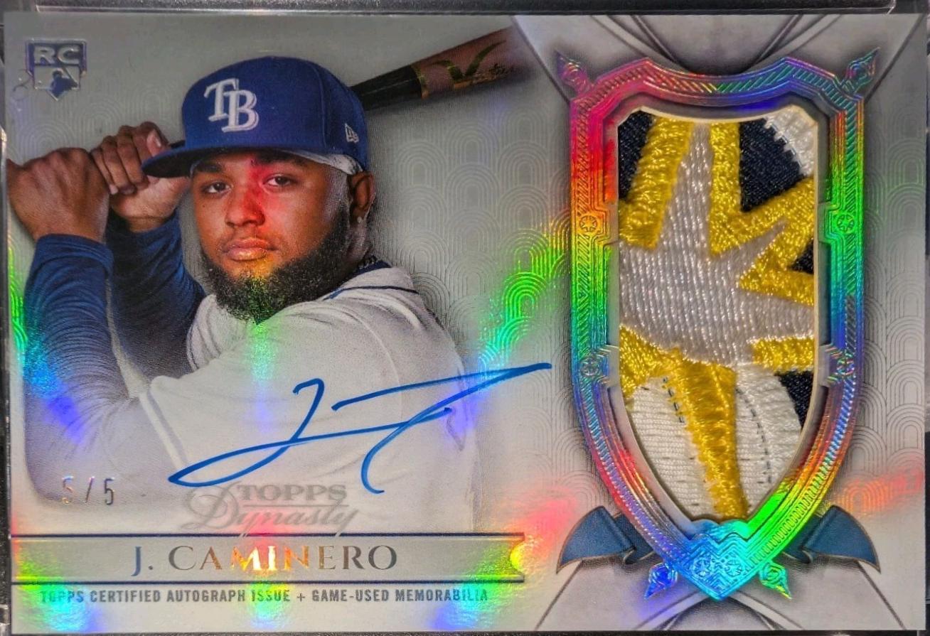 Junior Caminero [Silver Autograph Patch] #DAP-JCA1