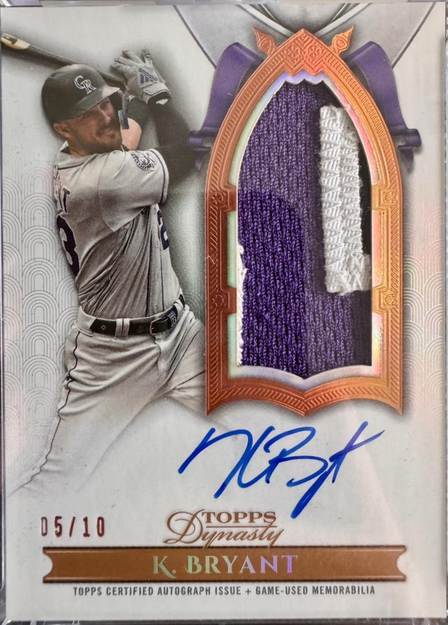 Kris Bryant [Autograph Patch Vertical] #DAPB-KB1