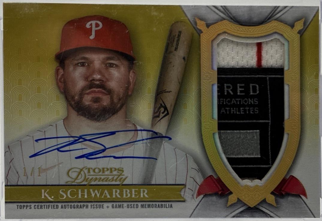 Kyle Schwarber [Gold Autograph Patch] #DAP-KS3