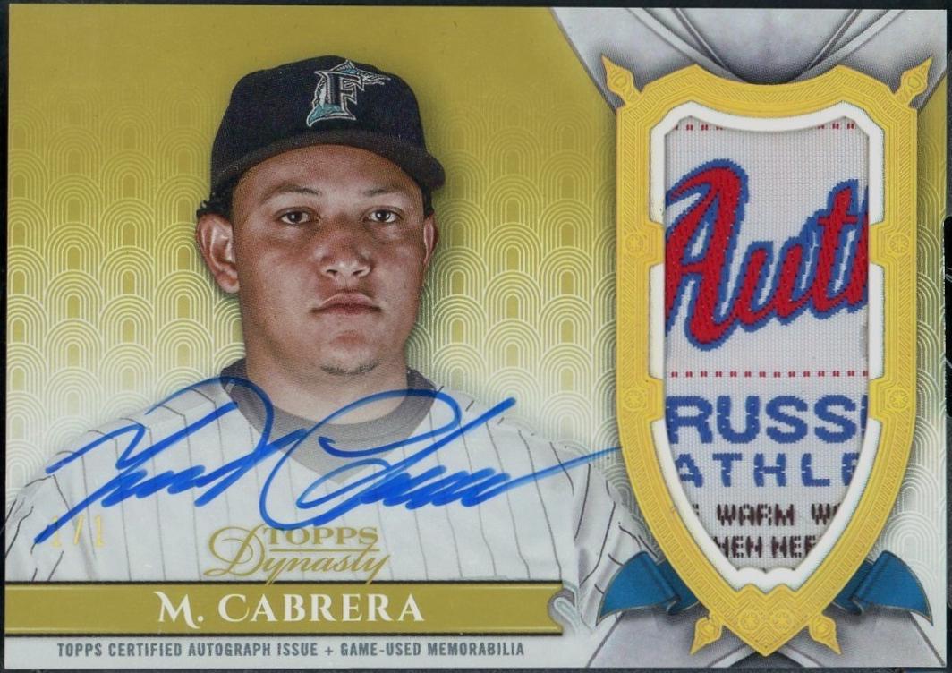 Miguel Cabrera [Gold Autograph Patch] #DAP-MC6