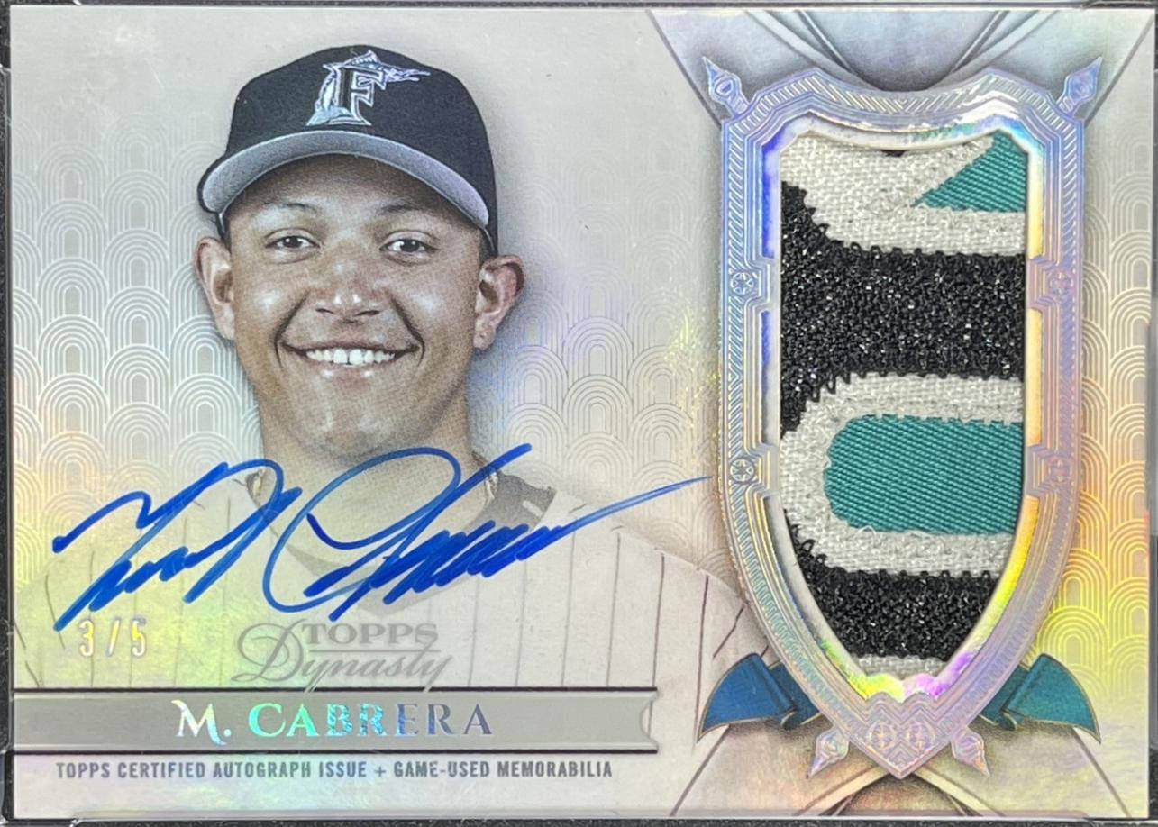 Miguel Cabrera [Silver Autograph Patch] #DAP-MC4