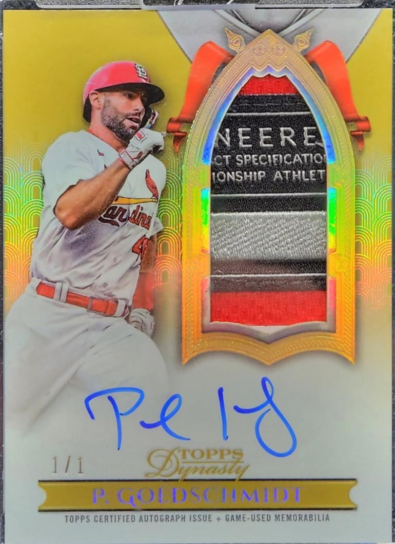 Paul Goldschmidt [Gold Autograph Patch Vertical] #DAPB-PG2