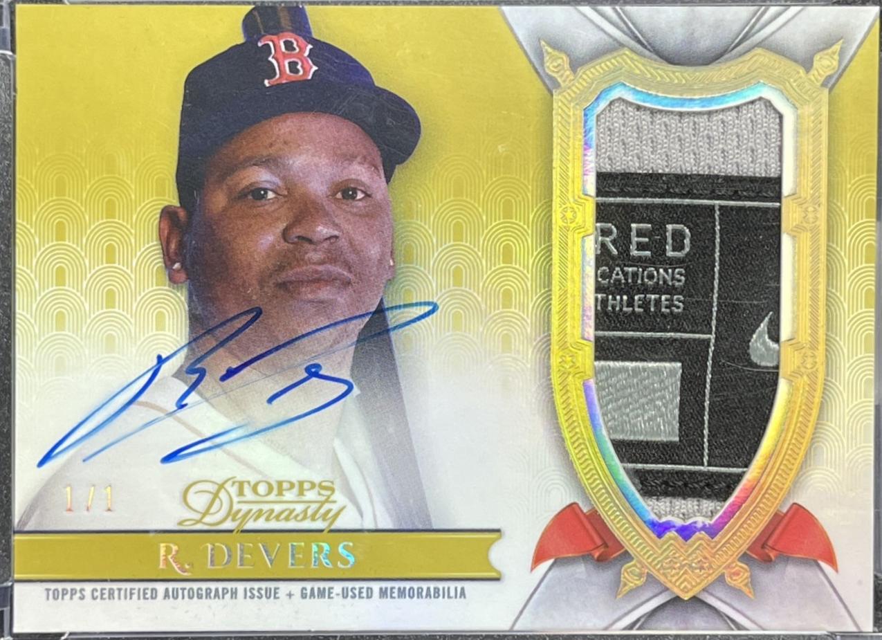 Rafael Devers [Gold Autograph Patch] #DAP-RD2
