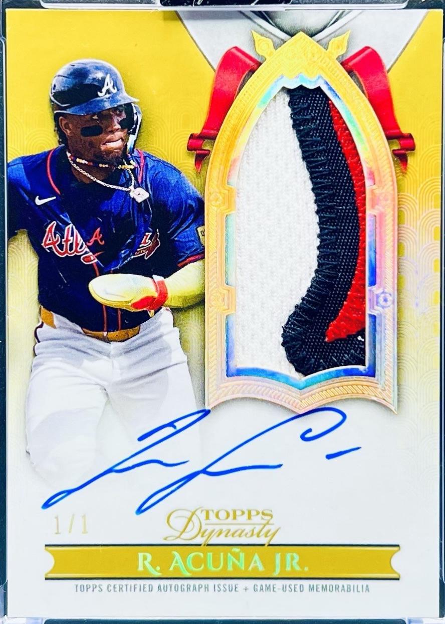 Ronald Acuna Jr. [Gold Autograph Patch Vertical] #DAPB-RA3
