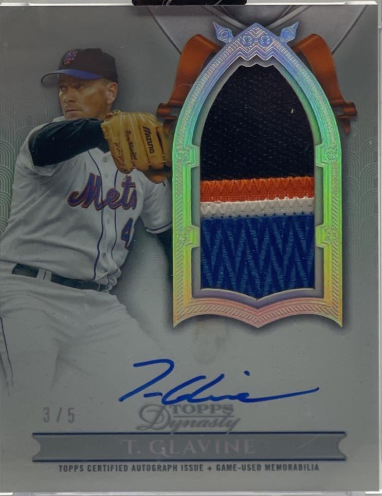 Tom Glavine [Silver Autograph Patch Vertical] #DAPB-TG2