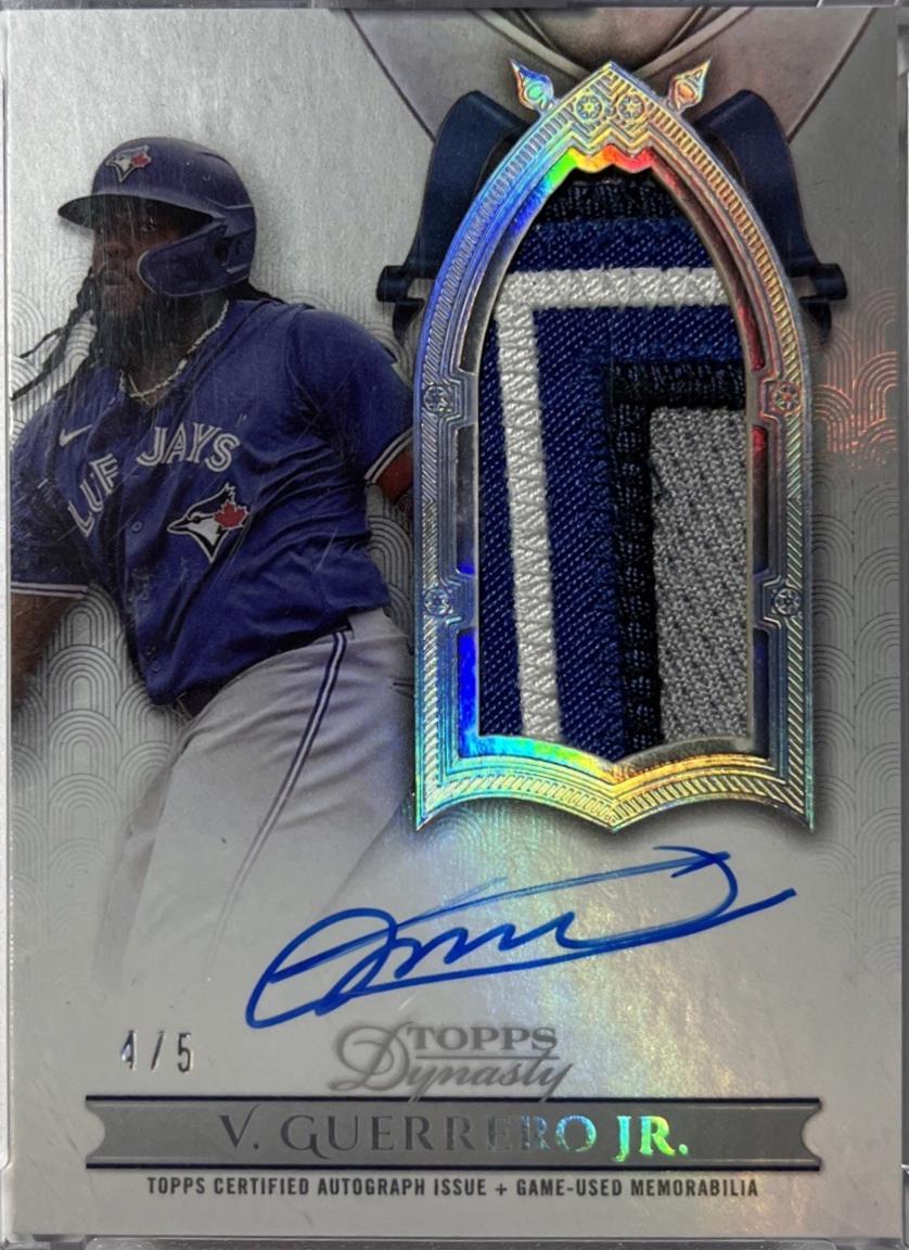 Vladimir Guerrero Jr. [Silver Autograph Patch Vertical] #DAPB-VG3